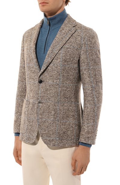 Пиджак из шерсти и хлопка WINDSOR коричневого цвета по цене 69950 руб., арт. 13 GIR0-J72, фото 5 Пиджак из шерсти и хлопка WINDSOR, арт. 13 GIR0-J72, фото 5