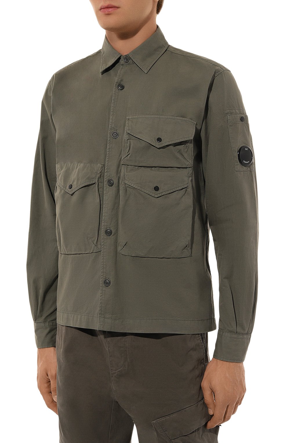 Хлопковая рубашка C.P. COMPANY, арт. 17CM0S126A110143G, фото 3