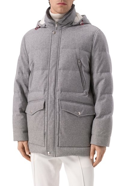 Шерстяной пуховик BRUNELLO CUCINELLI, арт. MM4631823, фото 3