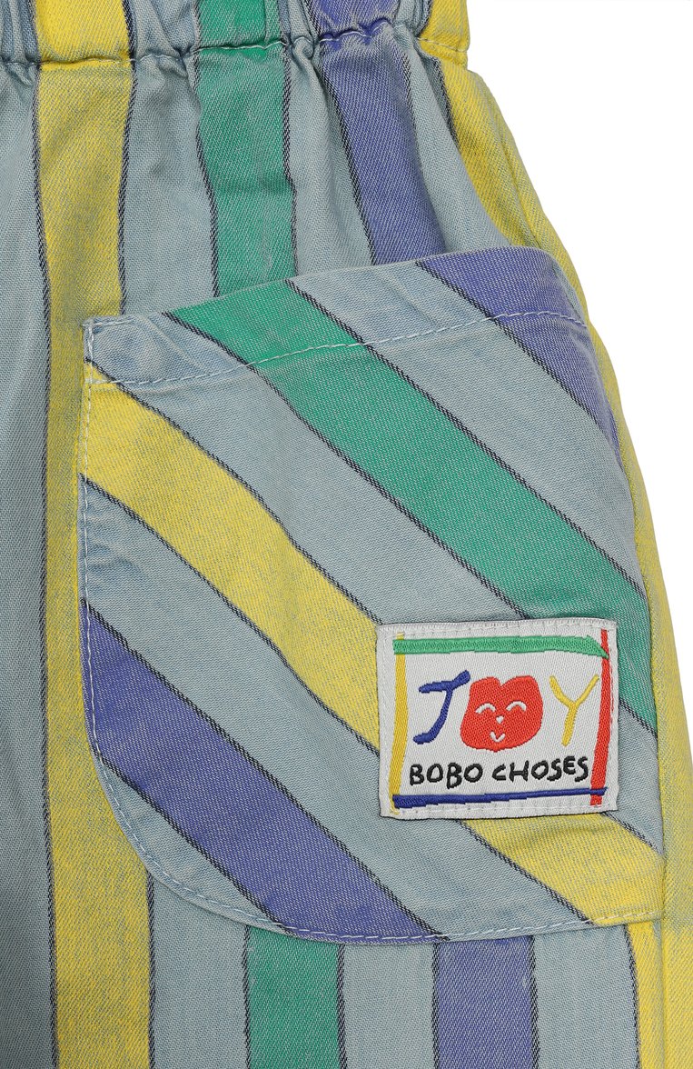 Детские джинсы BOBO CHOSES разноцветного цвета, арт. B125AB066 | Фото 3 (Нос: Не проставлено; Материал внешний: Хлопок; Детали: На резинке; Автоматизация состава: Проставлено; Ростовка одежда: 9 мес | 74 см, 12 мес | 80 см, 18 мес | 86 см, 24 мес | 92 с�м)