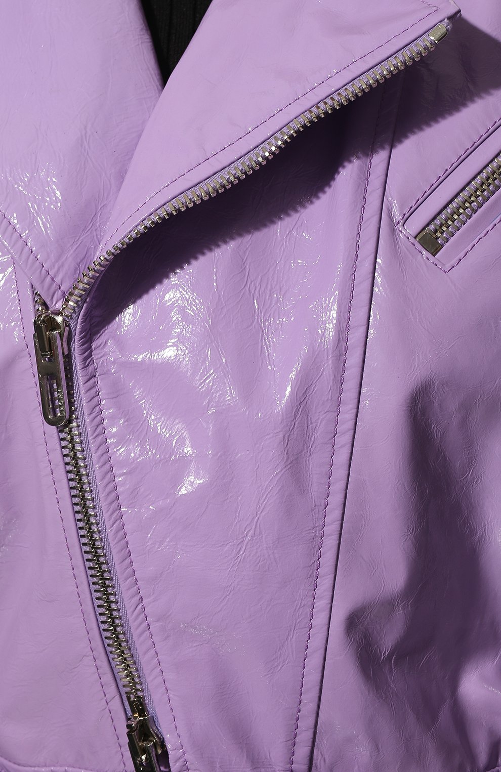 Кожаная куртка DROME сиреневого цвета по цене 112000 руб., арт. DPD3162P/D2092P, фото 5 Кожаная куртка DROME, арт. DPD3162P/D2092P, фото 5