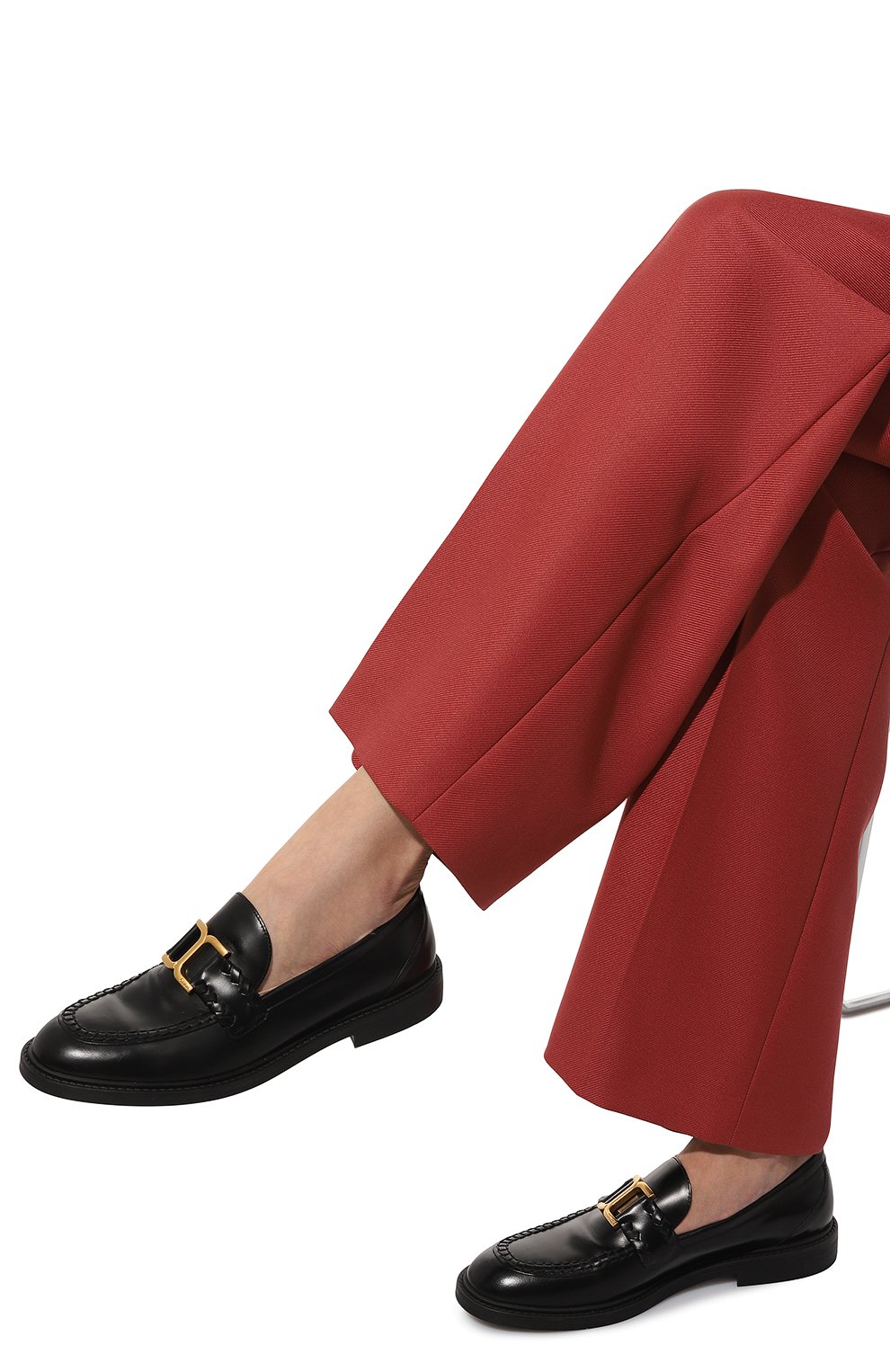 Кожаные лоферы marcie CHLOÉ, арт. CHC23A911EY, фото 3