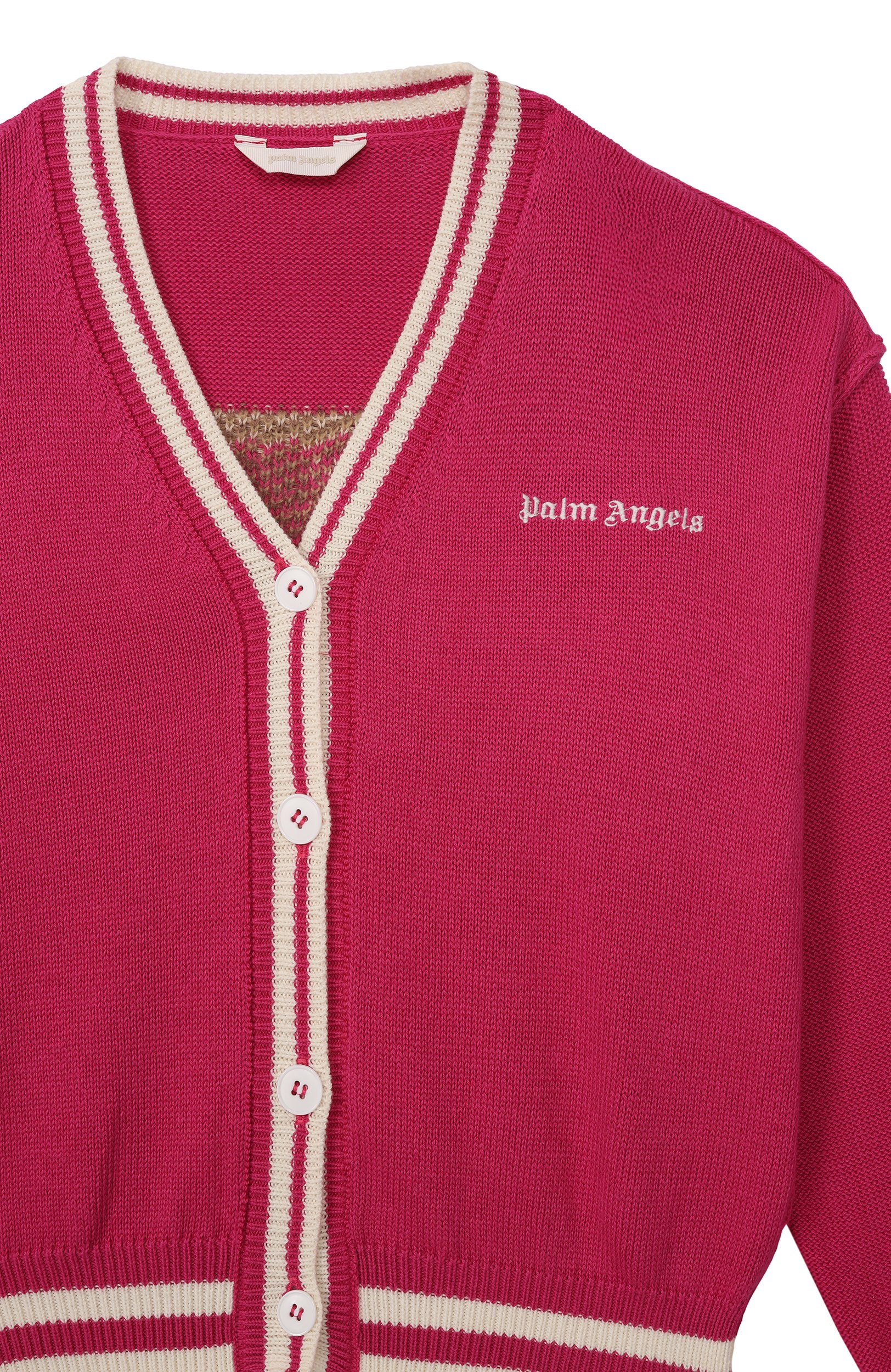 Кардиган из хлопка и шерсти PALM ANGELS, арт. F6PAJGCA154, фото 3