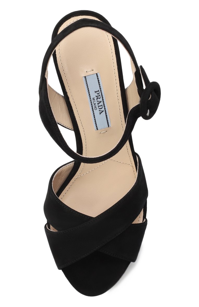 Замшевые босоножки PRADA, арт. 1XP63A-008-F0002, фото 4