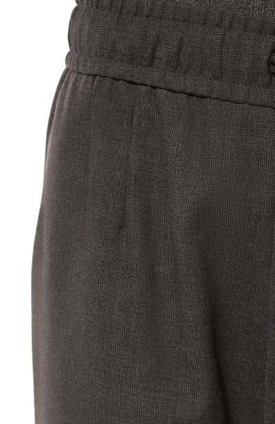 Шерстяные брюки DOLCE & GABBANA темно-серого цвета по цене 77700 руб., арт. GV4LHT/FU28E, фото 5 Шерстяные брюки DOLCE & GABBANA, арт. GV4LHT/FU28E, фото 5