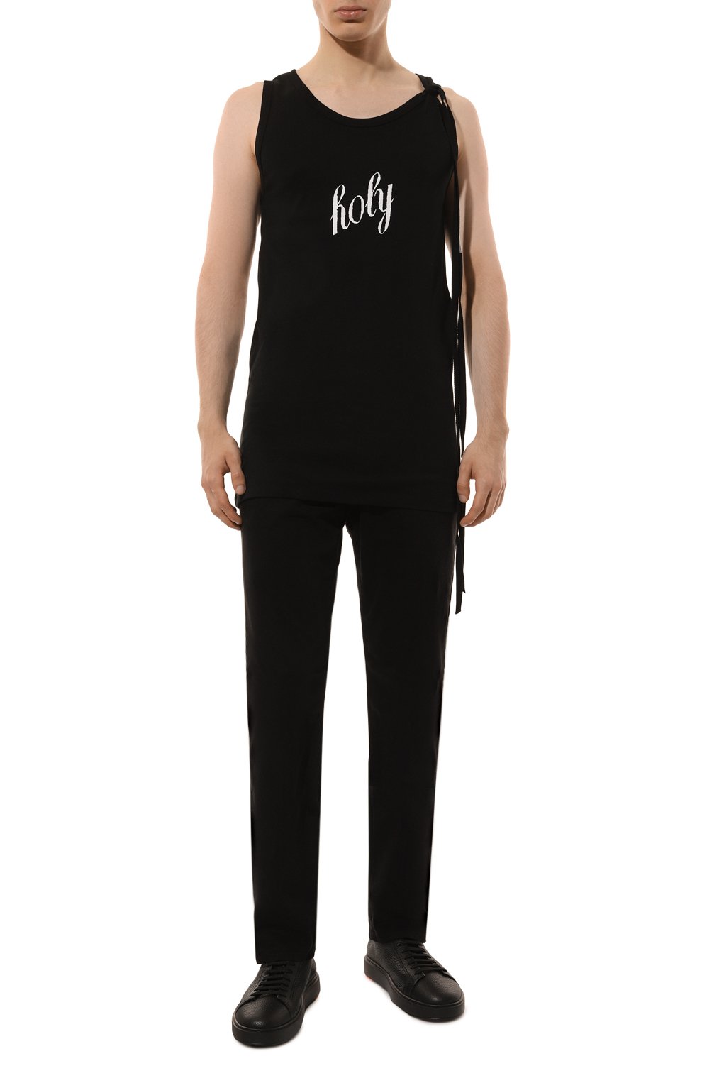 Хлопковая майка ANN DEMEULEMEESTER, арт. C000-M-JT020-12-FA045-099, фото 2