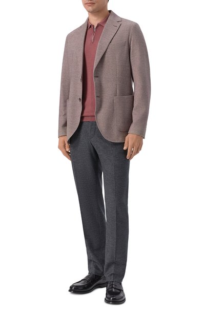 Шерстяные брюки CORNELIANI темно-серого цвета по цене 78500 руб., арт. 284L19/2A17800, фото 2 Шерстяные брюки CORNELIANI, арт. 284L19/2A17800, фото 2