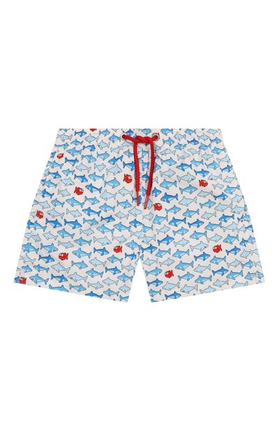 Плавки-шорты MC2 SAINT BARTH белого цвета по цене 9900 руб., арт. STBK JEAN LIGHTING/JEA0004, фото 1 Плавки-шорты MC2 SAINT BARTH, арт. STBK JEAN LIGHTING/JEA0004, фото 1