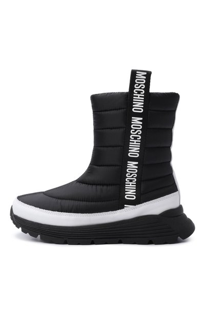 Утепленные сапоги MOSCHINO черного цвета по цене 36050 руб., арт. 84186/VAR2, фото 2 Утепленные сапоги MOSCHINO, арт. 84186/VAR2, фото 2