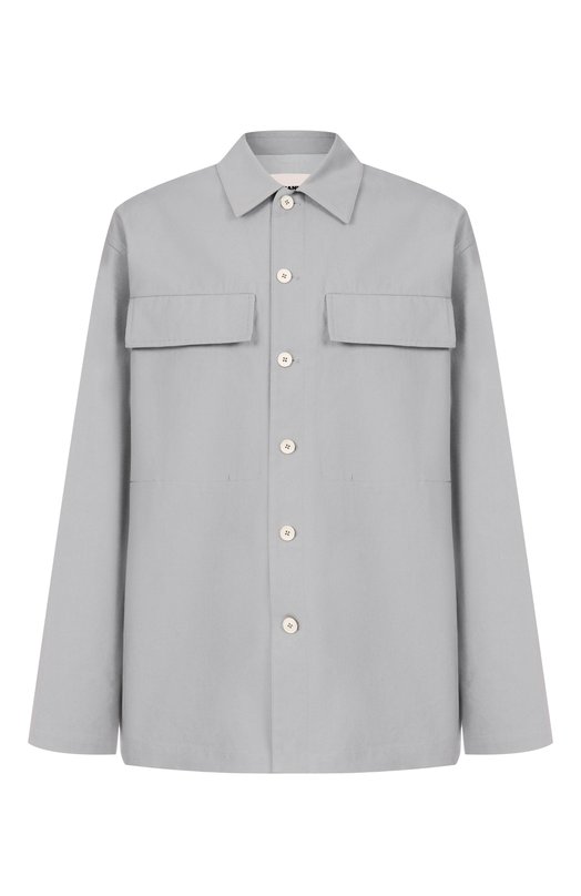 Хлопковая куртка-рубашка Jil Sander J47DL0169-J45267 Голубой J47DL0169-J45267