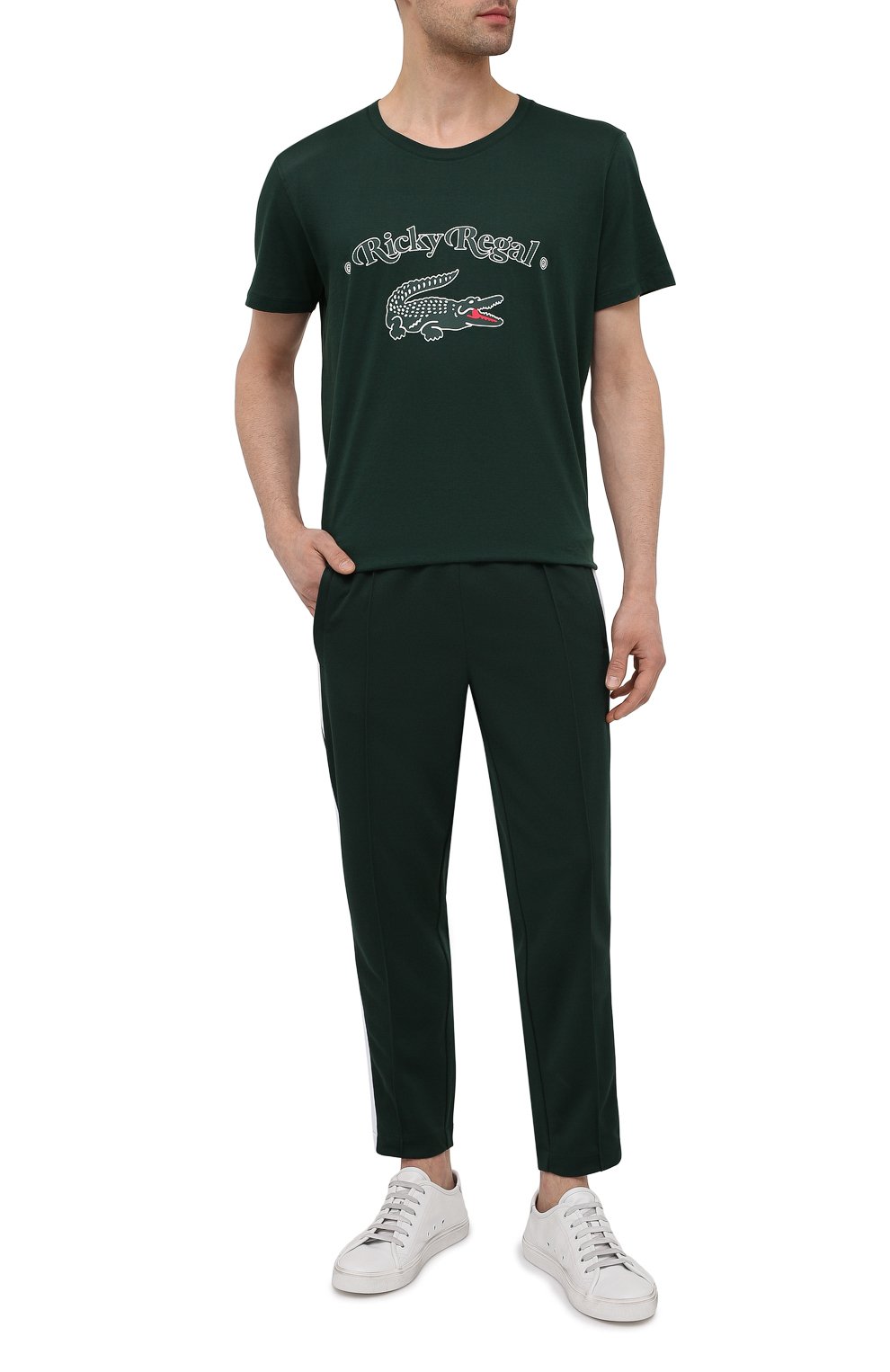 Хлопковая футболка lacoste x ricky regal LACOSTE, арт. TH1745, фото 2