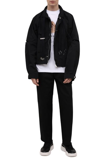 Хлопковая футболка PALM ANGELS, арт. PMAA001S21JER0180160, фото 2