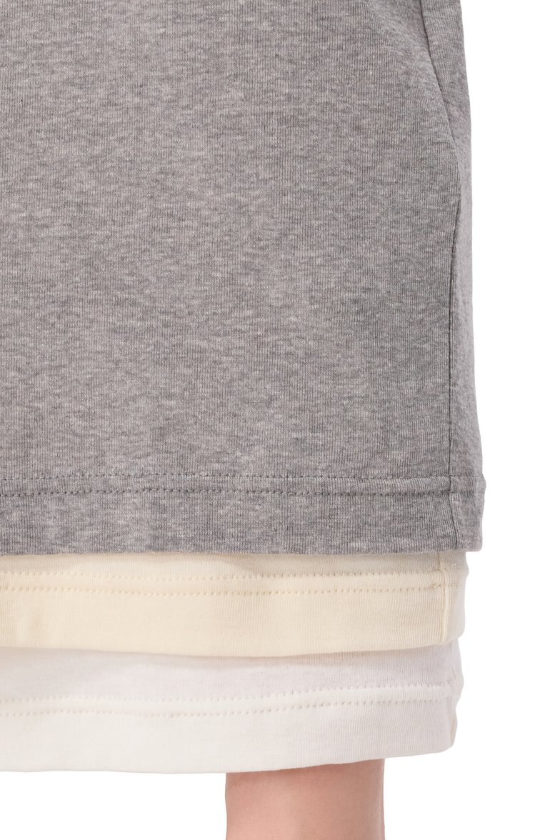 Женское комплект из трех платьев JIL SANDER разноцветного цвета, арт. J40FV0103/JTN357 | Фото 5 (Длина Ж (юбки, платья, шорты): Миди; Автоматизация ТО: Проставлено; Автоматизация состава: Проставлено; Рукава: Длинные; Материал внешний: Хлопок; Случай: Повседневный; Женское Кросс-КТ: Платье-одежда; Стили: Кэжуэл)