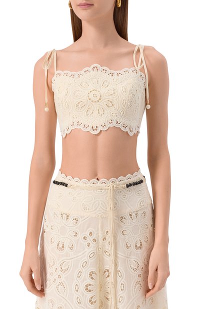 Хлопковый топ ZIMMERMANN, арт. 4245TSS251, фото 3