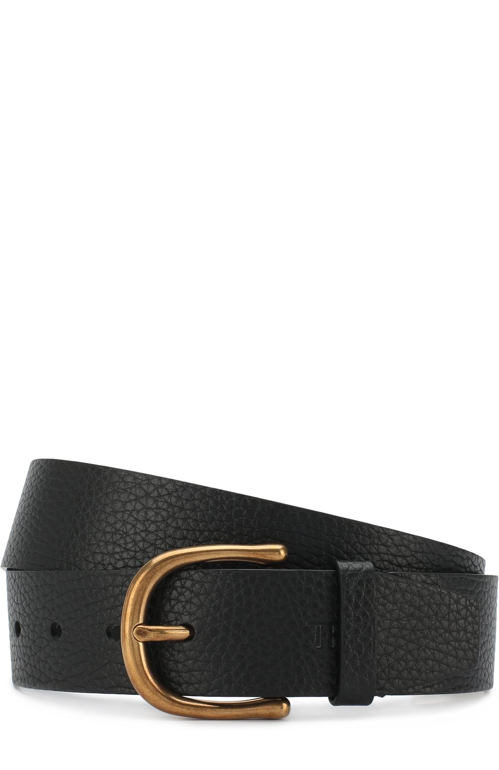 Кожаный ремень с металлической пряжкой TOM FORD, арт. TB210M-CM1, фото 1