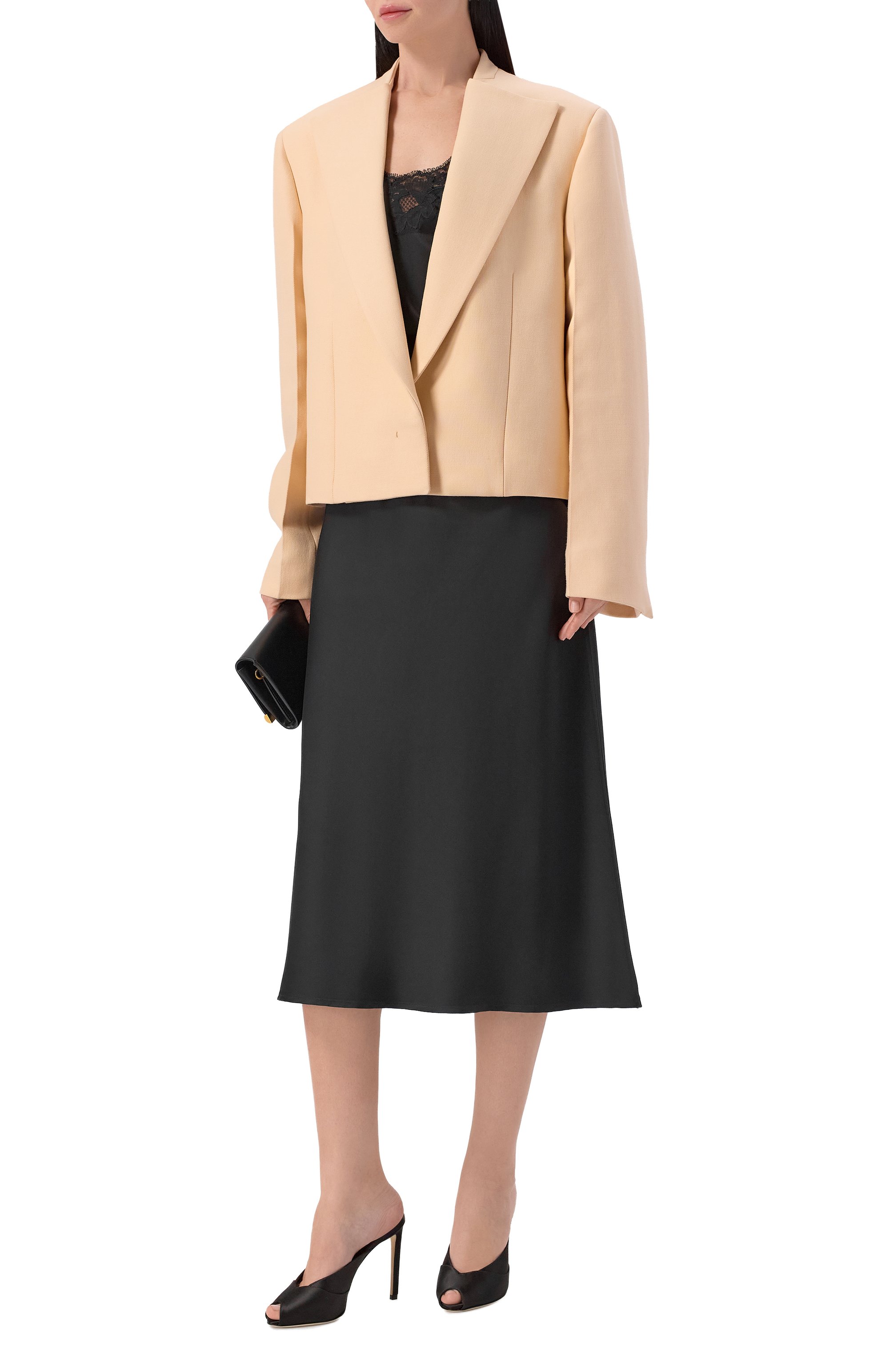 Текстильн ые мюли brigitte 100 JIMMY CHOO, арт. BRIGITTEMULE100SAT, фото 3