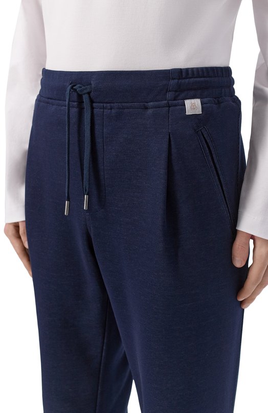 Хлопковые брюки Capobianco 20M706.BL00. Синий  20M706.BL00. Фото 5