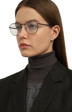 Женские оправа MYKITA черного цвета, арт. RYKER/002 | Фото 2 (Нос: Не проставлено; Региональные ограничения белый список (Axapta Mercury): Не проставлено; Материал: Металл; Тип очков: Оправа; Кросс-КТ: Оправы-унисекс; Очки форма: Прямоугольные; Оптика Гендер: оптика-унисекс)