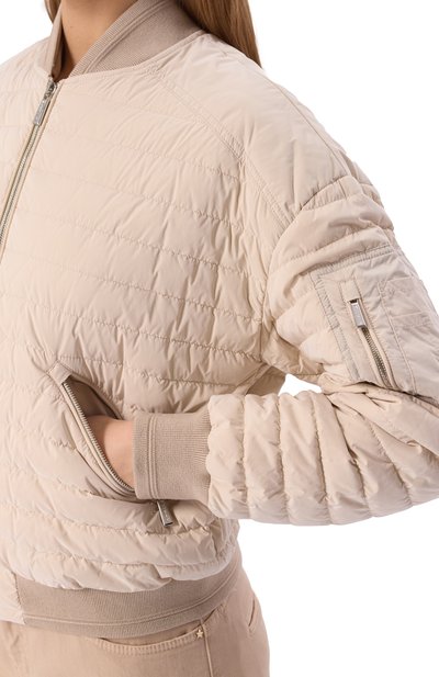 Бомбер MOORER кремового цвета по цене 143000 руб., арт. J0LANDA-0S, фото 5 Бомбер MOORER, арт. J0LANDA-0S, фото 5