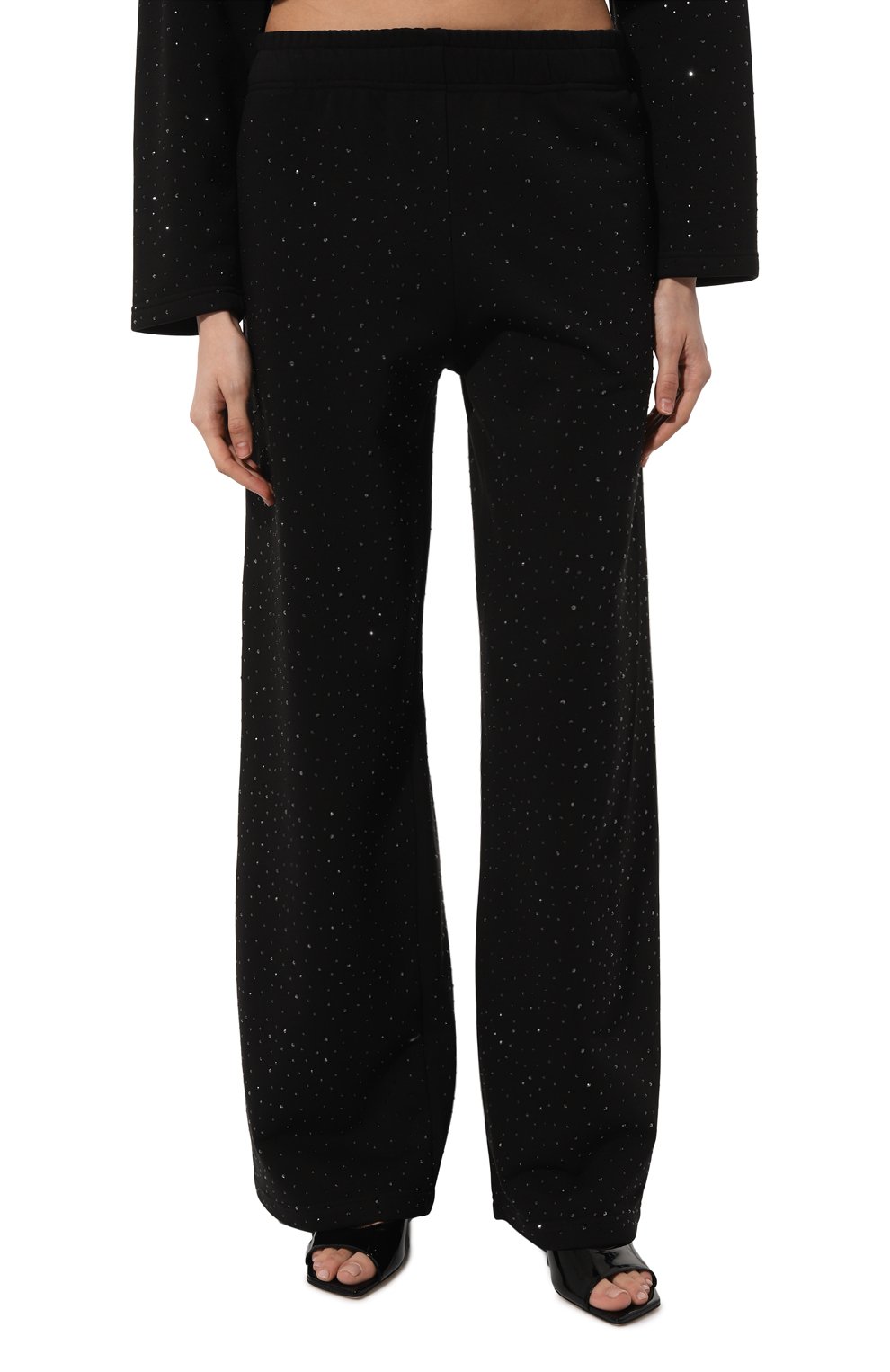 Хлопковые брюки FLASHIN черного цвета по цене 18870 руб., арт. FS24BRTS, фото 3 Хлопковые брюки FLASHIN, арт. FS24BRTS, фото 3