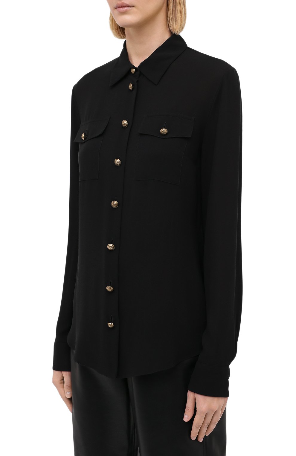 Шелковая рубашка BALMAIN, арт. UF12670/S037, фото 3