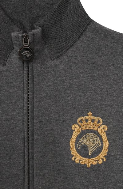 Хлопковая толстовка STEFANO RICCI JUNIOR темно-серого цвета по цене 133000 руб., арт. KY01050R31/Y25455, фото 3 Хлопковая толстовка STEFANO RICCI JUNIOR, арт. KY01050R31/Y25455, фото 3