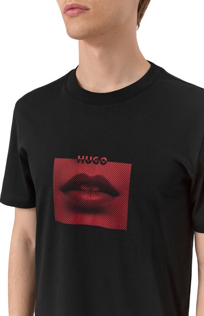Хлопковая футболка HUGO, арт. 50544496, фото 5
