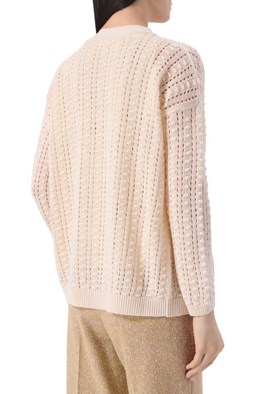 Кардиган изо льна и хлопка MVST M26.CSW.K434/BUDDHA Кремовый  M26.CSW.K434/BUDDHA Фото 4