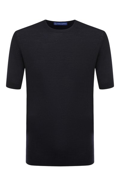 Мужской джемпер из шерсти и шелка ANDREA CAMPAGNA, арт. TS0MC/LSC18R