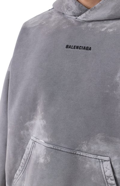 Хлопковое худи BALENCIAGA, арт. 767877/TRVI9, фото 5