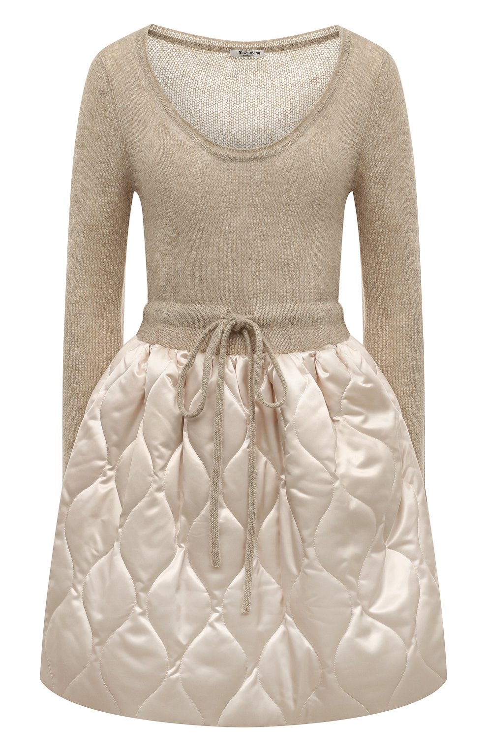 Комбинированное платье MIU MIU, арт. MF4428-1ZQS-F0770, фото 1