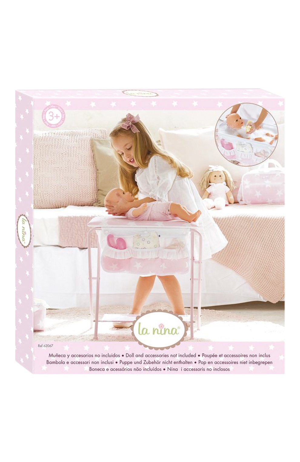 Купальный и пеленальный столик LA NINA розового цвета по цене 9880 руб., арт. 62067, фото 7 Купальный и пеленальный столик LA NINA, арт. 62067, фото 7