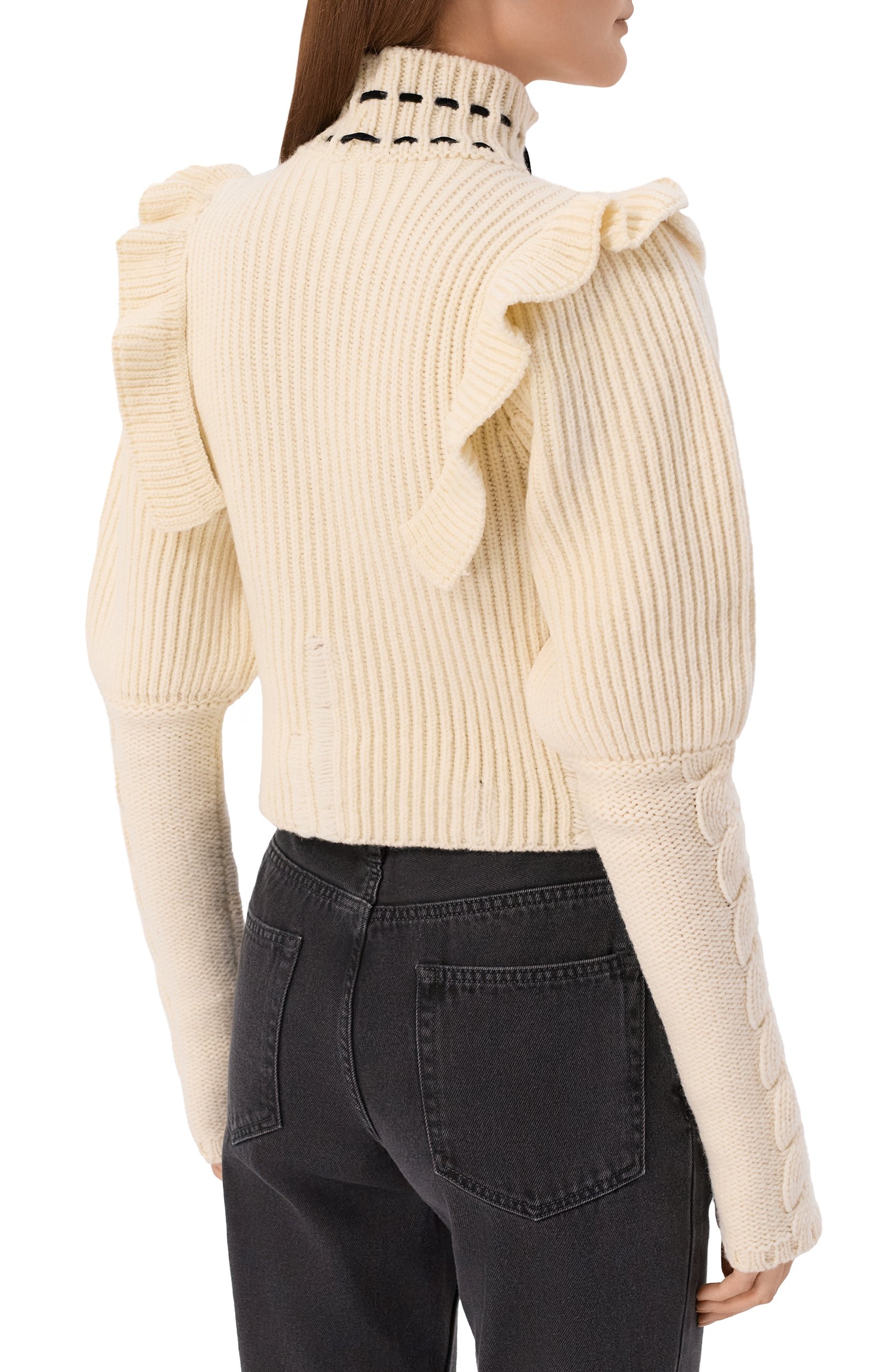 Шерстяной свитер ANN DEMEULEMEESTER, арт. B0014532/KN073, фото 4