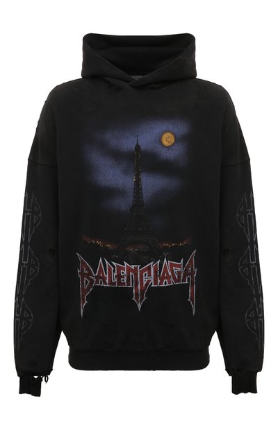 Хлопковое худи BALENCIAGA, арт. 744462/T0VE3, фото 1