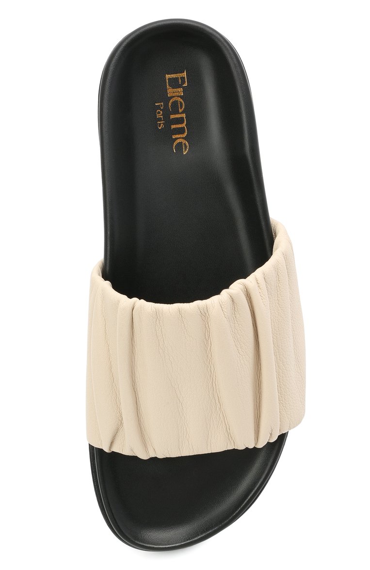 Женские кожаные шлепанцы ELLEME бежевого цвета, арт. ARIES SANDAL/LEATHER | Фото 5 (Материал внутренний: Натуральная кожа; Подошва: Платформа; Материал внешний: Натуральная кожа)