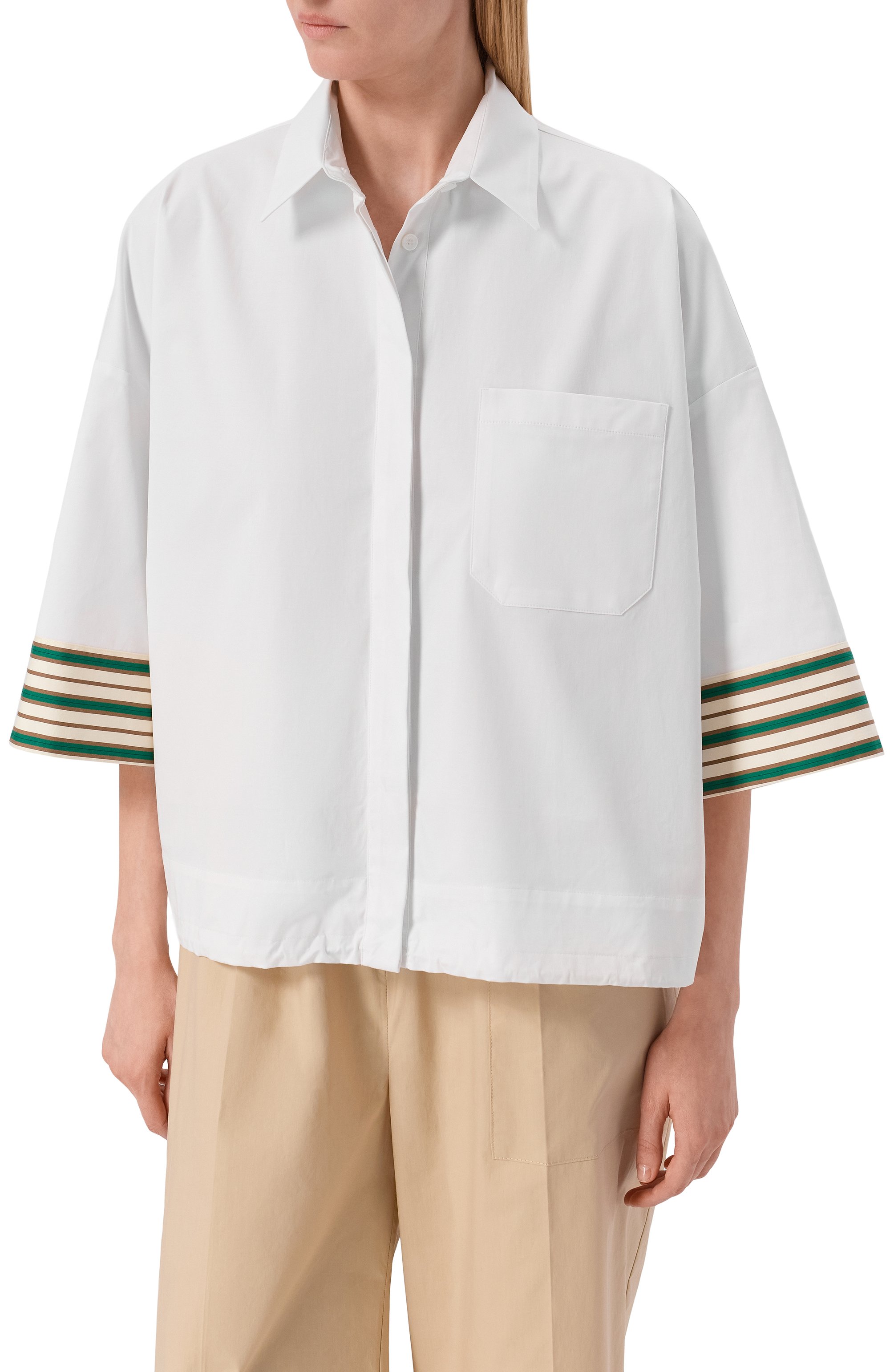 Хлопковая рубашка LORENA ANTONIAZZI, арт. E2634CA04B/4818, фото 3