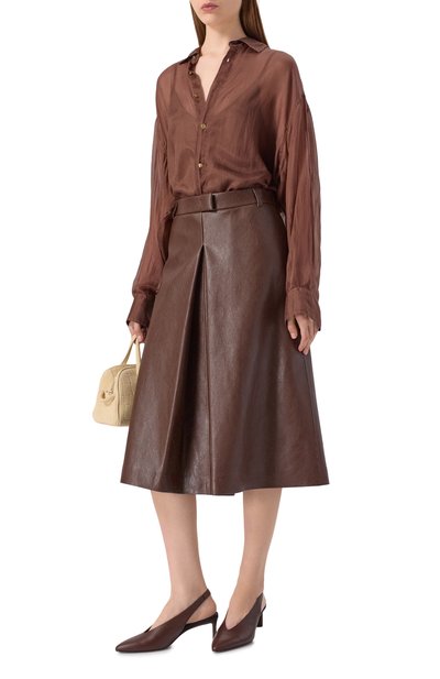 Юбка из экокожи MSGM, арт. 3942MDD10/257804, фото 2