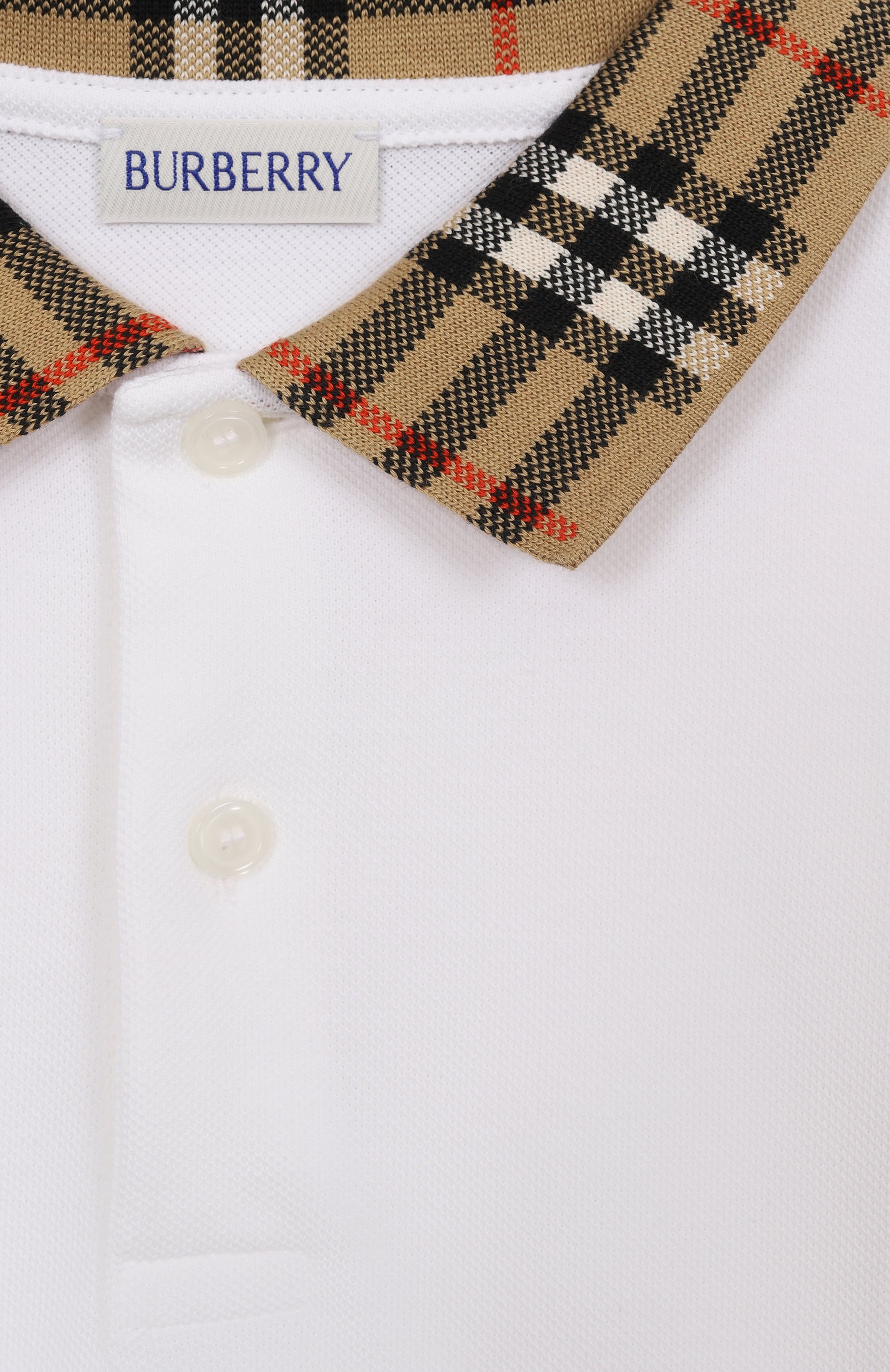 Хлопковое поло BURBERRY, арт. 8105571, фото 3