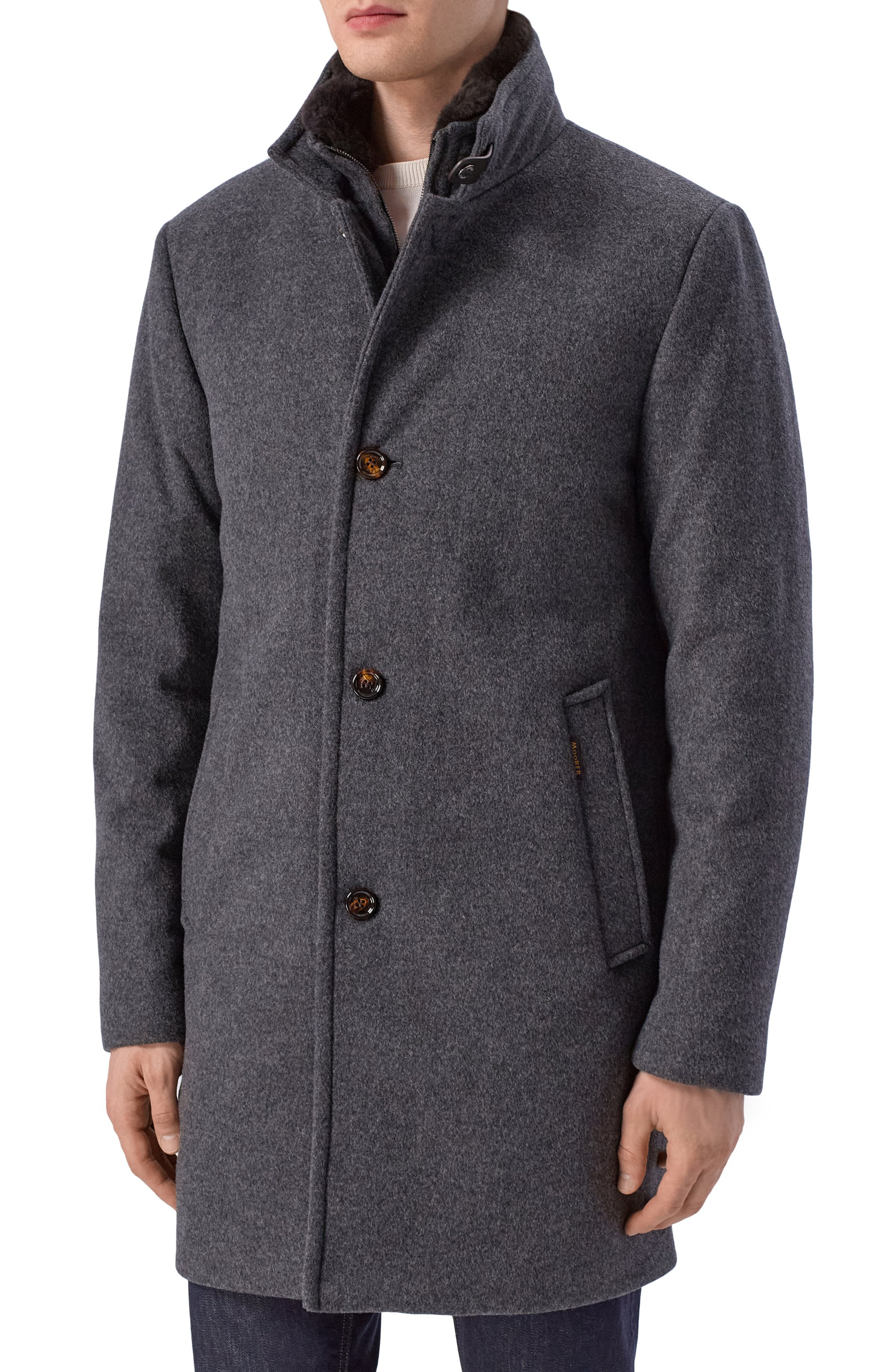 Пальто bond-fur-le с воротником из овчины MOORER, арт. B0ND-FUR/LE, фото 3