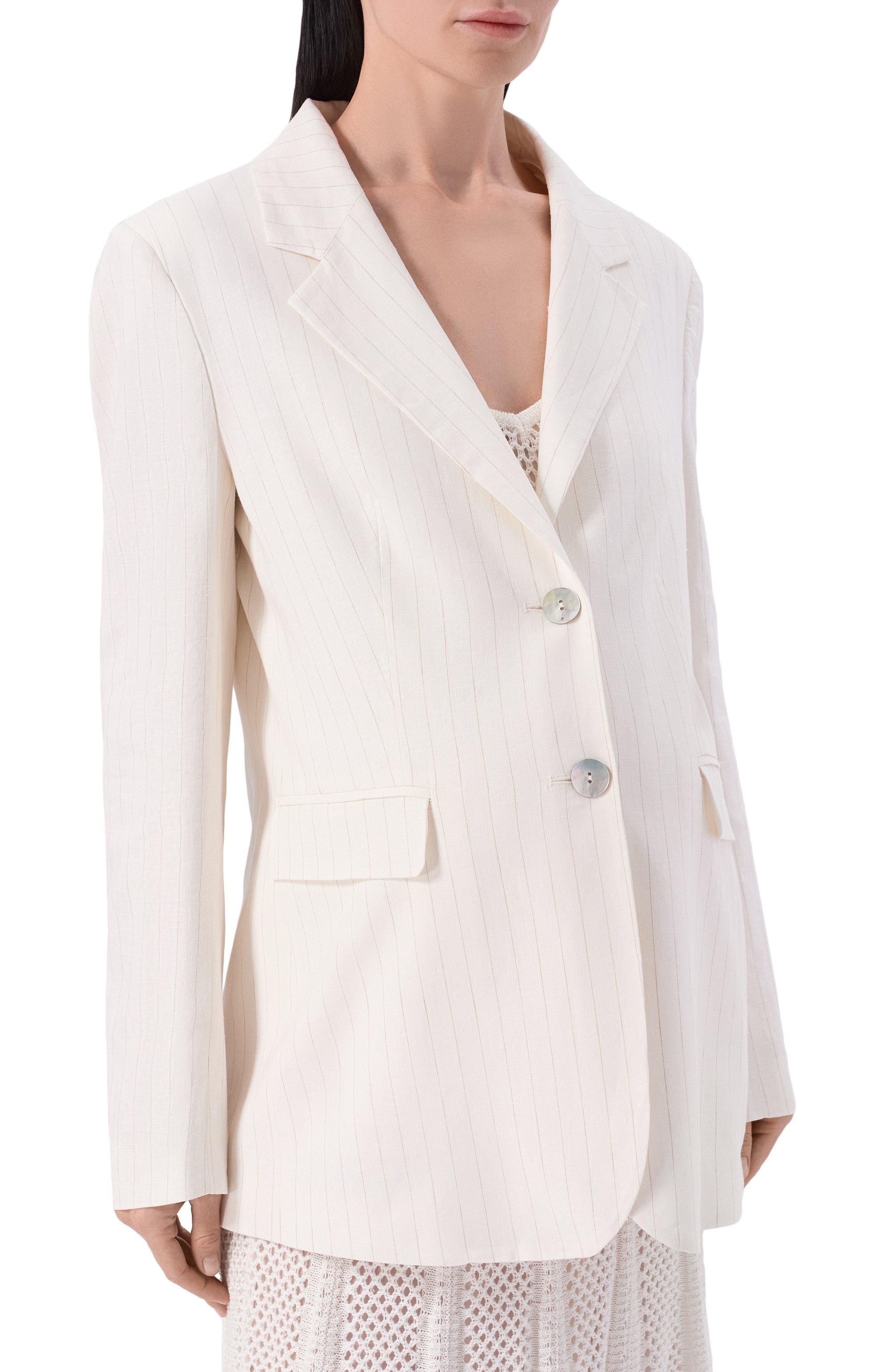 Жакет из вискозы и льна PIETRO BRUNELLI, арт. CB0170/LICUBA, фото 3