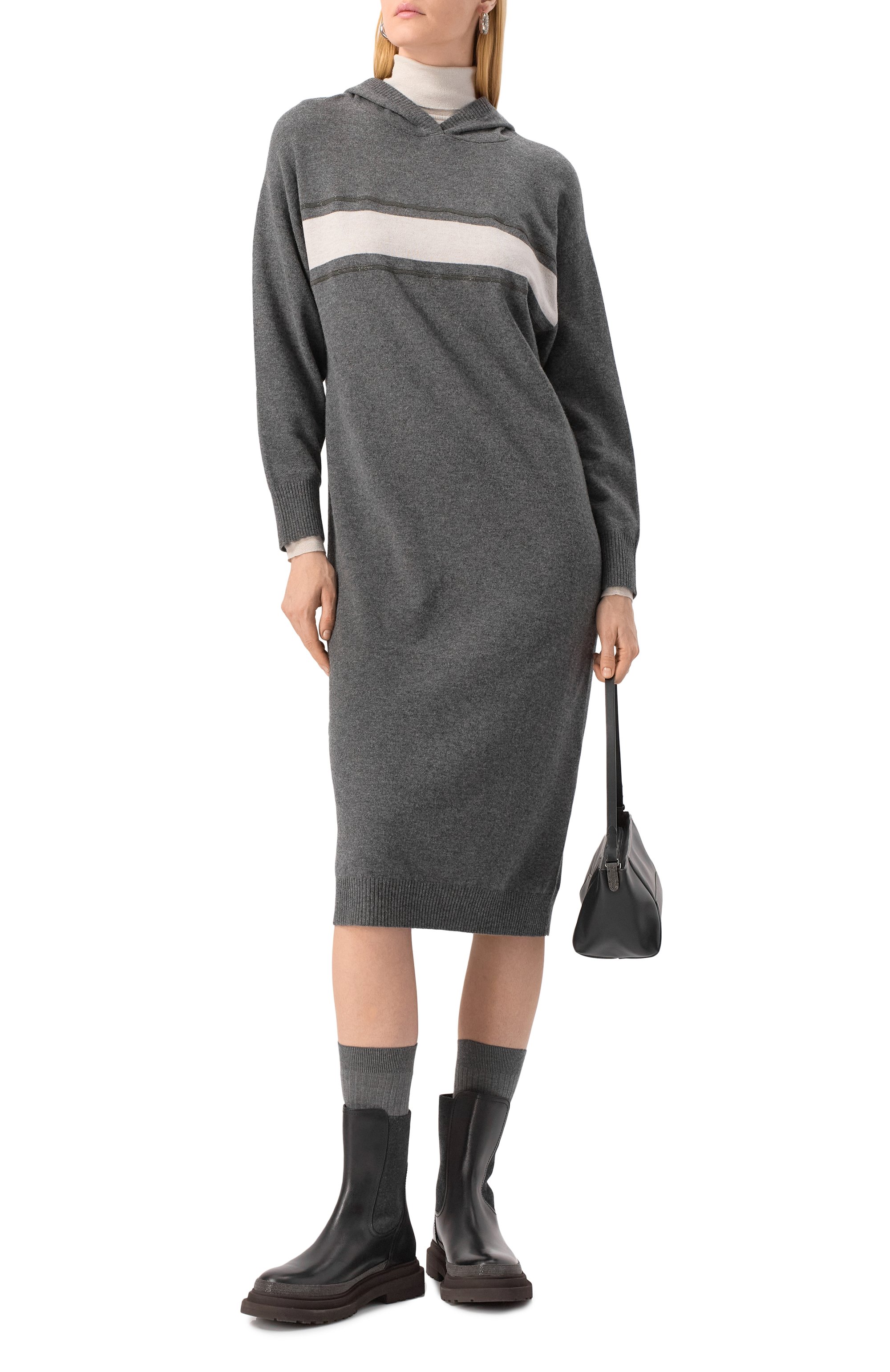 Платье из шерсти и кашемира BRUNELLO CUCINELLI, арт. M16194A99, фото 2