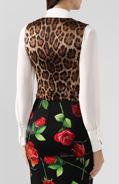 Жилет DOLCE & GABBANA красного цвета по цене 93550 руб., арт. F79H5T/FUWB3, фото 4 Жилет DOLCE & GABBANA, арт. F79H5T/FUWB3, фото 4