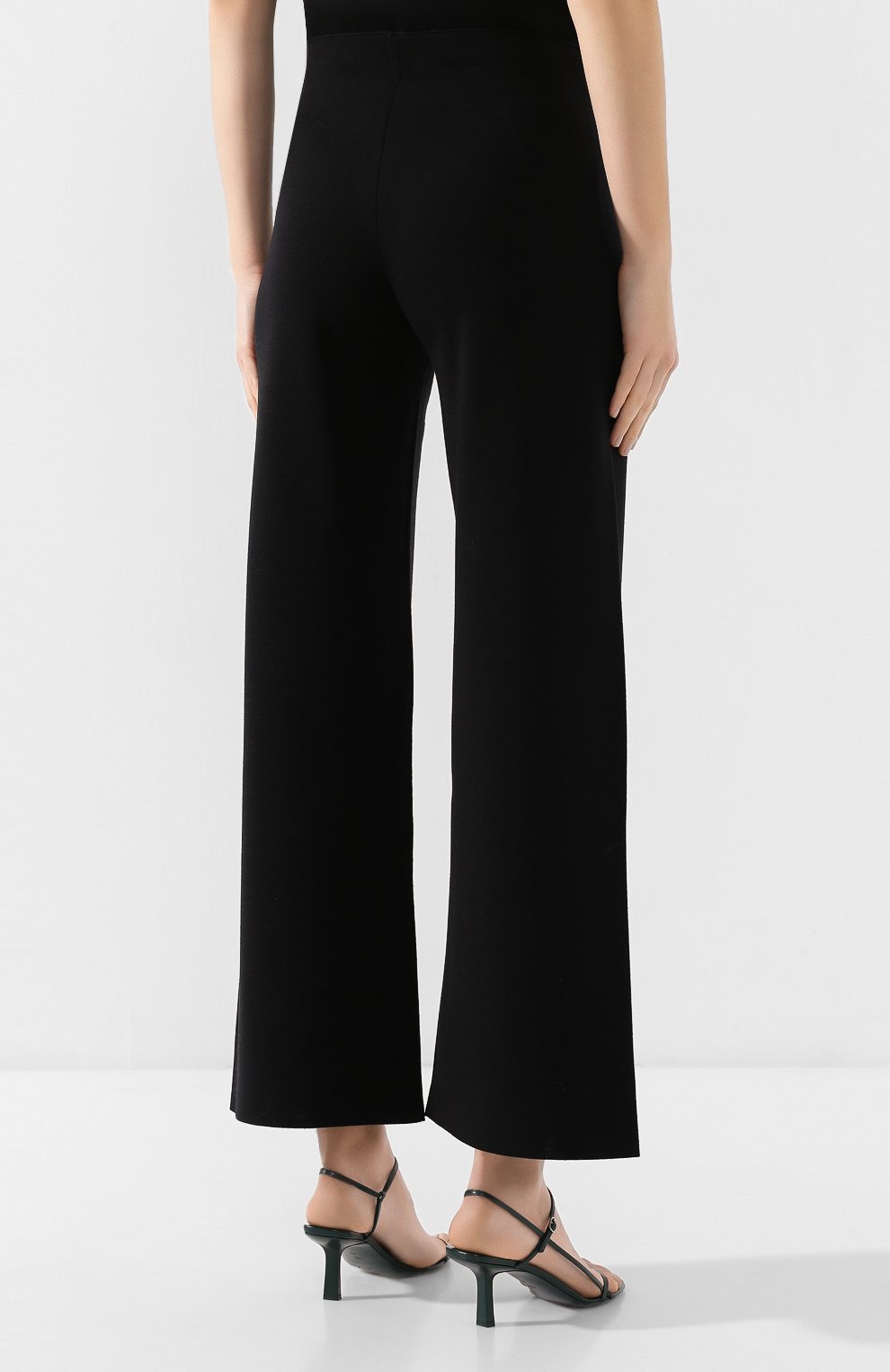 Шерстяные брюки MANSUR GAVRIEL черного цвета по цене 41050 руб., арт. WF19K015HN, фото 4 Шерстяные брюки MANSUR GAVRIEL, арт. WF19K015HN, фото 4