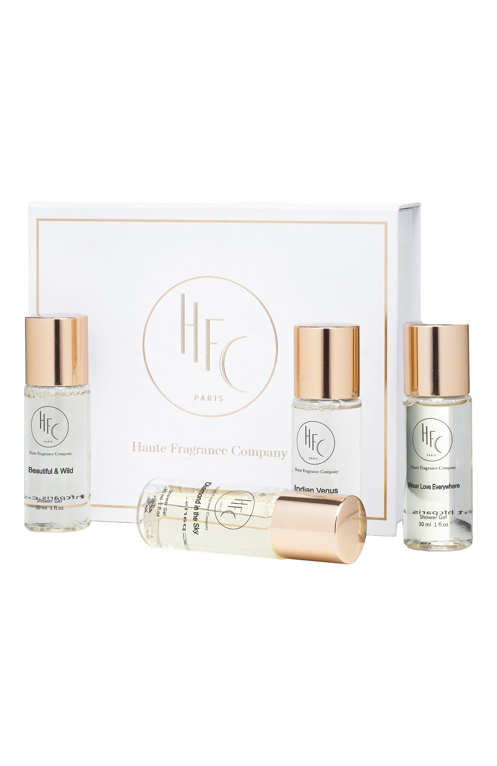 Дорожный набор женских гелей для душа (4x30ml) HFC, арт. 3760354920054, фото 2