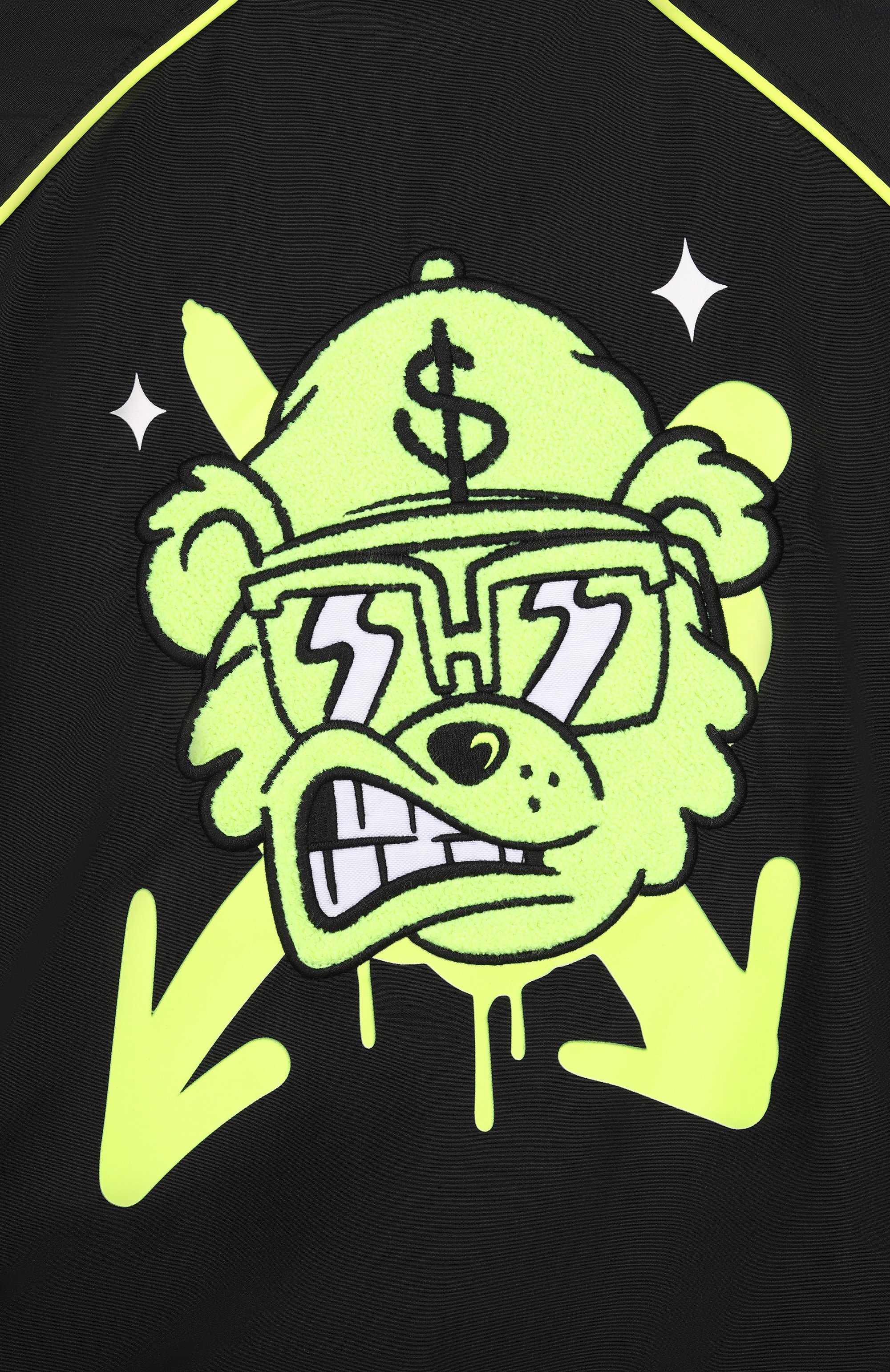 Бомбер SPRAYGROUND черного цвета по цене 36300 руб., арт. SPY1442, фото 3 Бомбер SPRAYGROUND, арт. SPY1442, фото 3