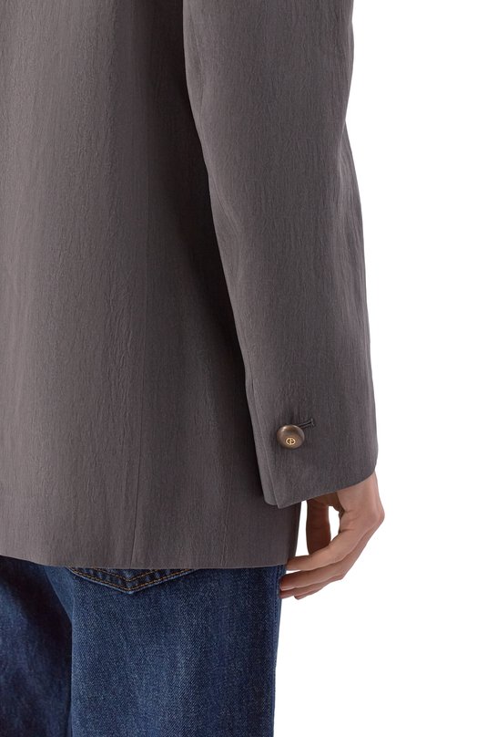 Шелковый жакет Giorgio Armani GW002955/TE13824 Серый  GW002955/TE13824 Фото 5