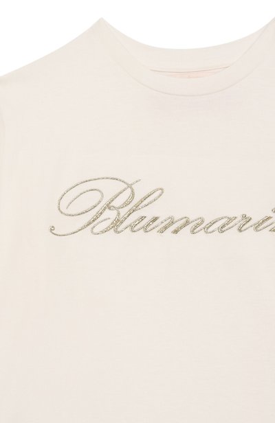 Хлопковая футболка BLUMARINE, арт. BFTS0330/JF031_001, фото 3