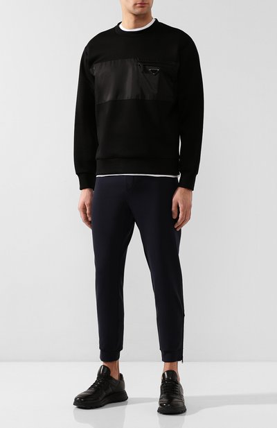 Кожаные кроссовки PRADA, арт. 4E3388-A3B-F0002, фото 2