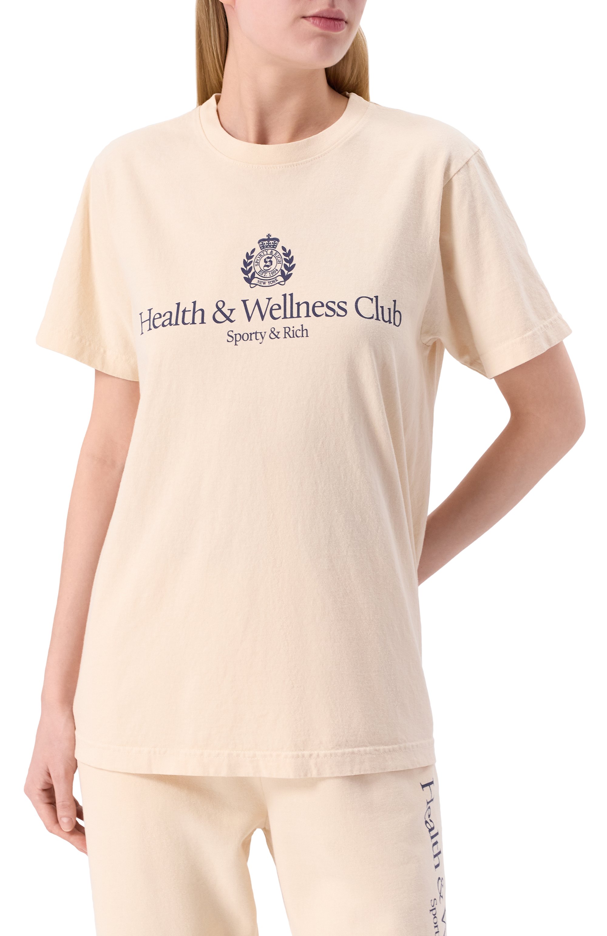 Хлопковая футболка SPORTY AND RICH, арт. T0043606241CR01, фото 7