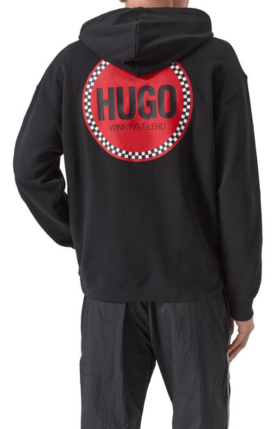 Хлопковое худи HUGO, арт. 50530658, фото 4